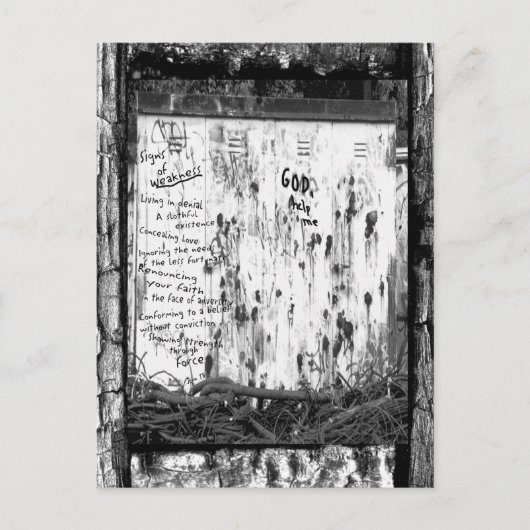 弱さのシンボルや象徴 ポストカード (正面)