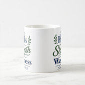弱さの中の力 日々の信仰の引用句 コーヒーマグカップ (中央)