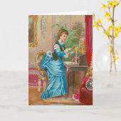 「弱ビクトリアンいもしと思う…」と励ます詩。 カード (黄色い花)