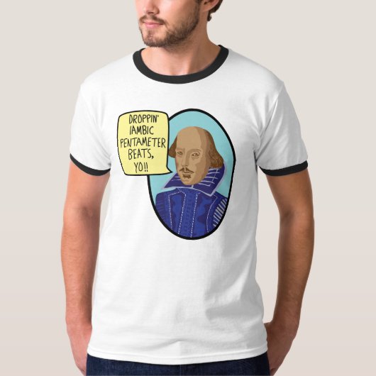 弱強五歩格のビート Tシャツ (正面)