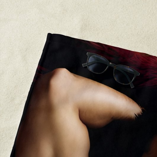 弱毛様絨毯の人 ビーチタオル (インサイチュ)