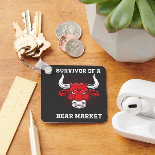 弱気市場キーチェーンの生存者 キーホルダー (デスク)