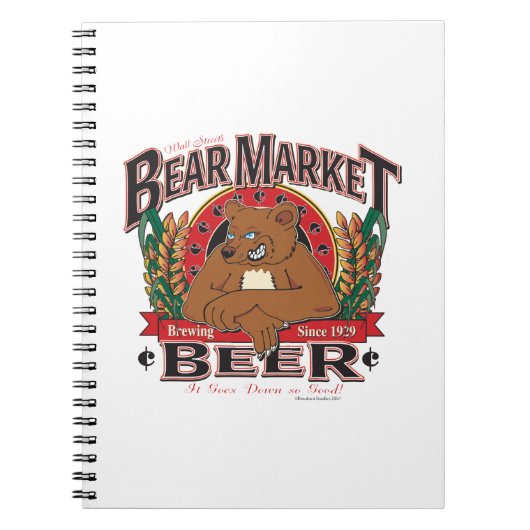 弱気市場ビール ノートブック (正面)