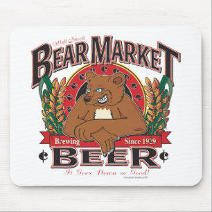 弱気市場ビール マウスパッド