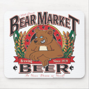 弱気市場ビール マウスパッド