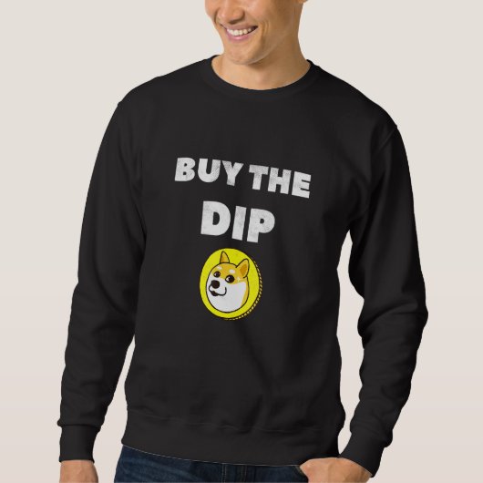 弱気相場で買う Dogecoin 仮想通貨 トレーダー スウェットシャツ (正面)