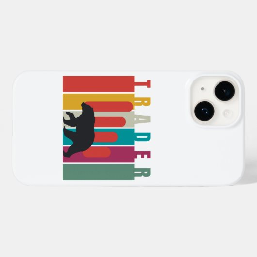弱気相場 | トレーダー | シンプル デザイン Case-Mate iPhoneケース (裏面 (横))