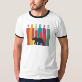 弱気相場 | トレーダー | シンプル デザイン Tシャツ