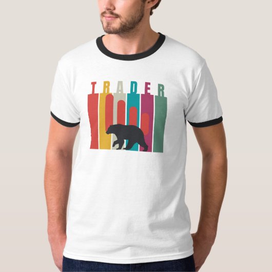 弱気相場 | トレーダー | シンプル デザイン Tシャツ (正面)