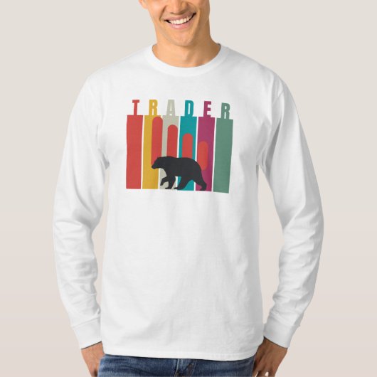 弱気相場 | トレーダー | シンプル デザイン Tシャツ (正面)