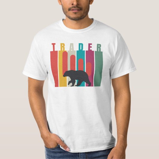 弱気相場 | トレーダー | シンプル デザイン Tシャツ (正面)