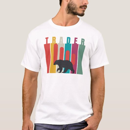弱気相場 | トレーダー | シンプル デザイン Tシャツ (正面)