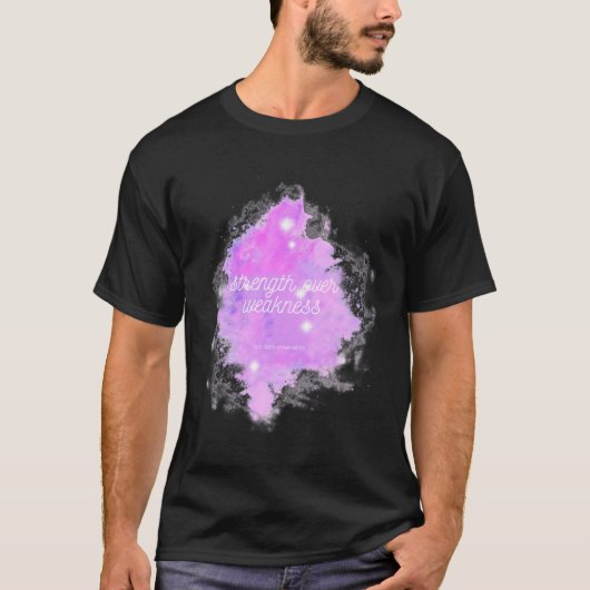 弱点に対する強さ銀河系- Rsd Crps認識度 Tシャツ (正面)