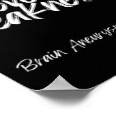 弱点に対する強さ – 脳動脈瘤認識度 ポスター (角)