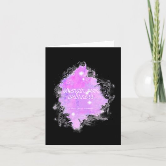 弱点の強さ銀河系- Alopecia Areata Aw カード (正面)