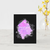 弱点の強さ銀河系- Alopecia Areata Aw カード (黄色い花)