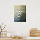 弱点は選択である。 ポスター (キッチン)