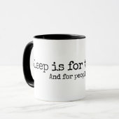 弱者は眠る Lettering Design マグカップ (正面左)