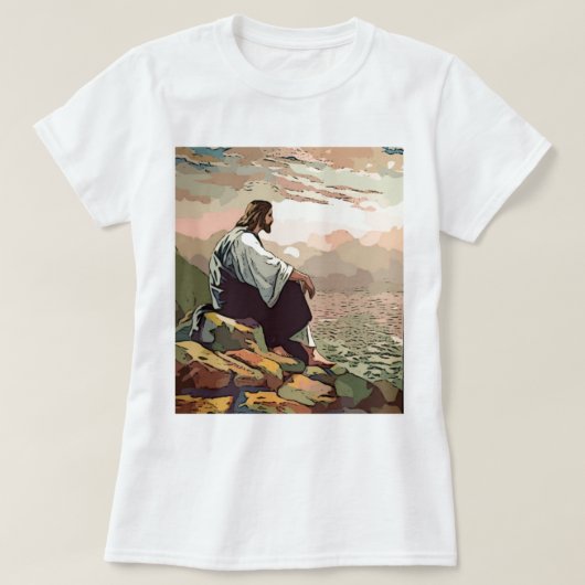 弱腰のイエス・キリスト Tシャツ (デザイン正面)