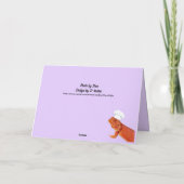 弱虫に刺されてハッピーバースデー カード (裏面)