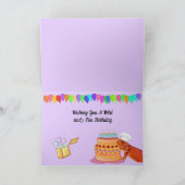 弱虫に刺されてハッピーバースデー カード (内部)