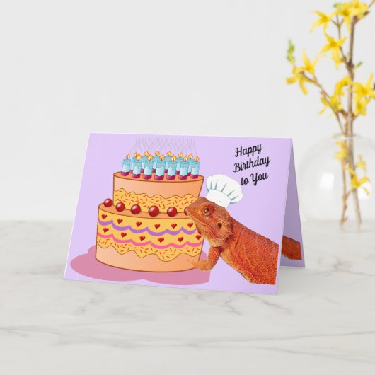 弱虫に刺されてハッピーバースデー カード (黄色い花)