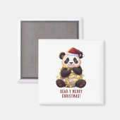 弱虫のメリークリスマス!パンダよくはしゃぐマグネット マグネット (正面/裏面)