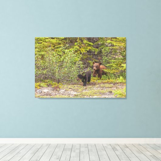 弱虫 キャンバスプリント (インサイチュ (ウッドフロア))