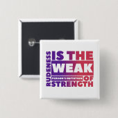 弱 – 四角ボタン 缶バッジ (正面&裏面)