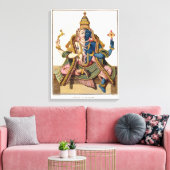 張原「ボヤージオーインデエとラ・シネ」bより キャンバスプリント (インサイチュ (リビング))