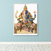 張原「ボヤージオーインデエとラ・シネ」bより キャンバスプリント (インサイチュ (ウッドフロア))