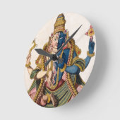 張原「ボヤージオーインデエとラ・シネ」bより ラウンド壁時計 (傾斜)