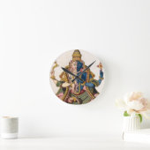 張原「ボヤージオーインデエとラ・シネ」bより ラウンド壁時計 (ホーム)