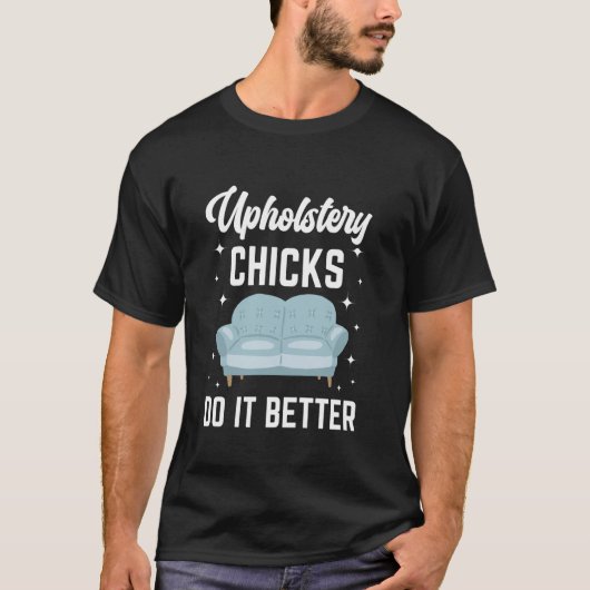 張替職人+家具+クッション+張替職人+家具張り Tシャツ (正面)