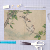 張老相のゴシップの雀 薄葉紙 (クラフト)