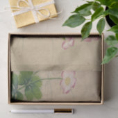 張若靄によるタチアオイの花 薄葉紙 (ギフト)
