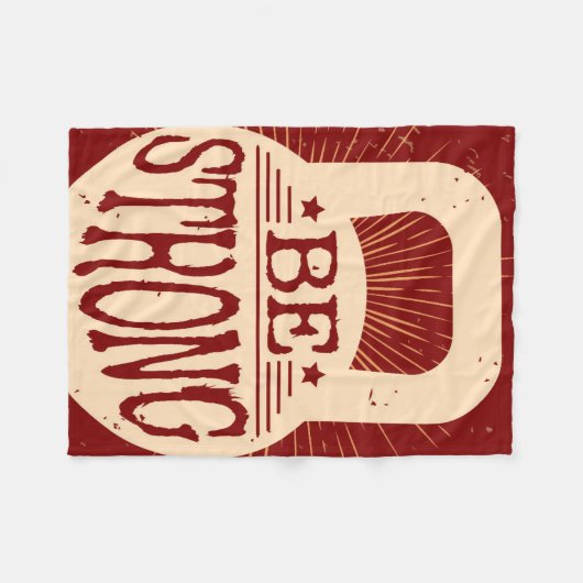 強いがあって下さい フリースブランケット (正面(横))