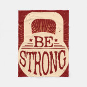 強いがあって下さい フリースブランケット (正面)