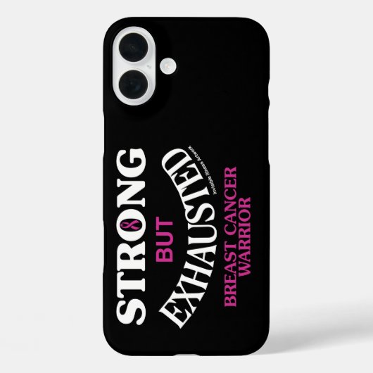 強いが疲れ…乳がん Case-Mate iPhoneケース (裏面)