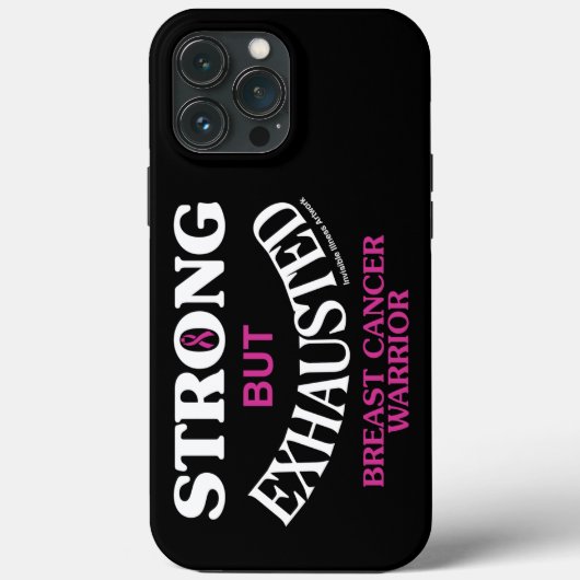 強いが疲れ…乳がん Case-Mate iPhoneケース (裏面)