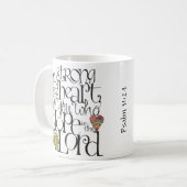 強いが-マグあって下さい コーヒーマグカップ (正面左)