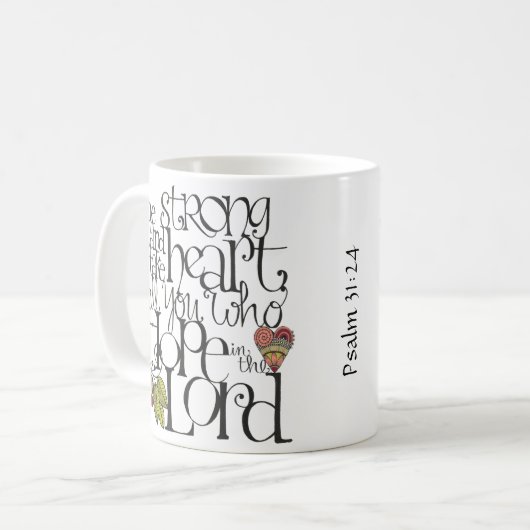 強いが-マグあって下さい コーヒーマグカップ (正面左)