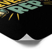 強いすべてのrepウェイトリフターボディビルボディ ポスター (角)