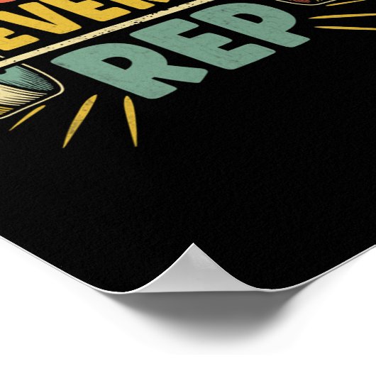 強いすべてのrepウェイトリフターボディビルボディ ポスター (角)