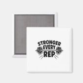 強いすべてのrepウェイトリフターボディビルボディ マグネット (正面/裏面)