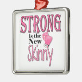 強いです新しい細いの! ピンクのボクシンググラブを使って メタルオーナメント (左)