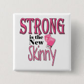 強いです新しい細いの! ピンクのボクシンググラブを使って 缶バッジ (正面)