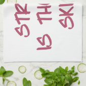 強いです新しく細くやる気を起こさせるなトレーニングの体育館は キッチンタオル (折り畳み)