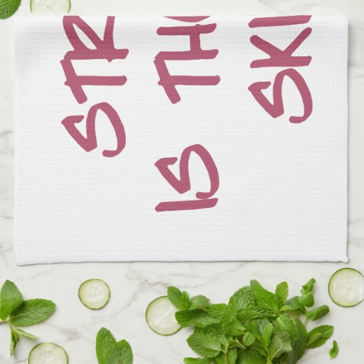 強いです新しく細くやる気を起こさせるなトレーニングの体育館は キッチンタオル (折り畳み)