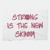 強いです新しく細くやる気を起こさせるなトレーニングの体育館は キッチンタオル (横)